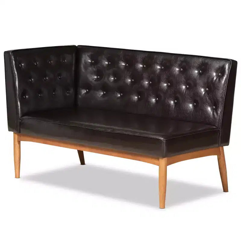 Lot de 2 banquettes d'angle Riordan Wood de Baxton Studio