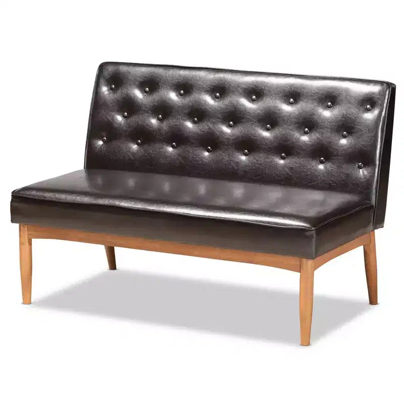 Lot de 2 banquettes d'angle Riordan Wood de Baxton Studio