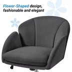 Chaise de bureau pivotante à roulettes avec accoudoirs pour la maison ou le bureau