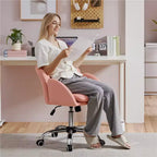 Chaise de bureau pivotante à roulettes avec accoudoirs pour la maison ou le bureau