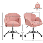 Chaise de bureau pivotante à roulettes avec accoudoirs pour la maison ou le bureau