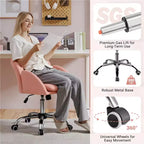 Chaise de bureau pivotante à roulettes avec accoudoirs pour la maison ou le bureau