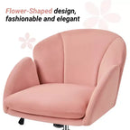 Chaise de bureau pivotante à roulettes avec accoudoirs pour la maison ou le bureau