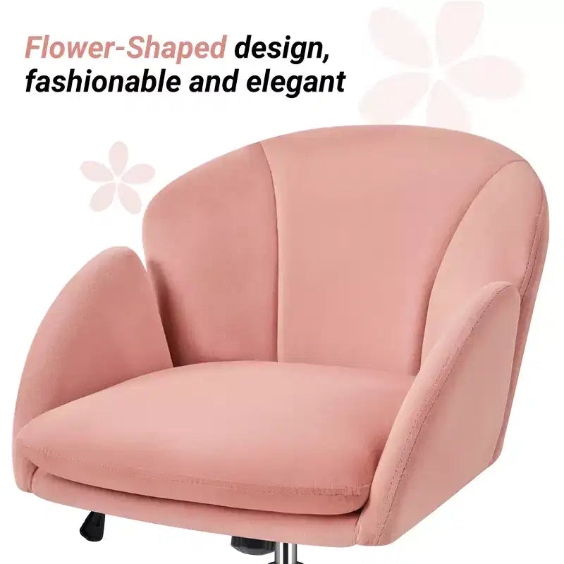Chaise de bureau pivotante à roulettes avec accoudoirs pour la maison ou le bureau