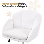 Chaise de bureau pivotante à roulettes avec accoudoirs pour la maison ou le bureau