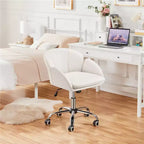Chaise de bureau pivotante à roulettes avec accoudoirs pour la maison ou le bureau