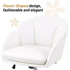 Chaise de bureau pivotante à roulettes avec accoudoirs pour la maison ou le bureau