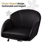 Chaise de bureau pivotante à roulettes avec accoudoirs pour la maison ou le bureau