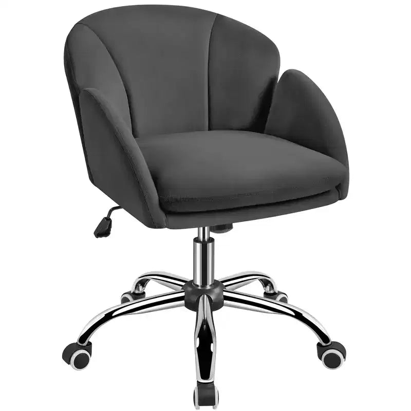 Chaise de bureau pivotante à roulettes avec accoudoirs pour la maison ou le bureau