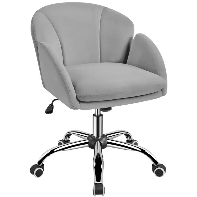 Chaise de bureau pivotante à roulettes avec accoudoirs pour la maison ou le bureau