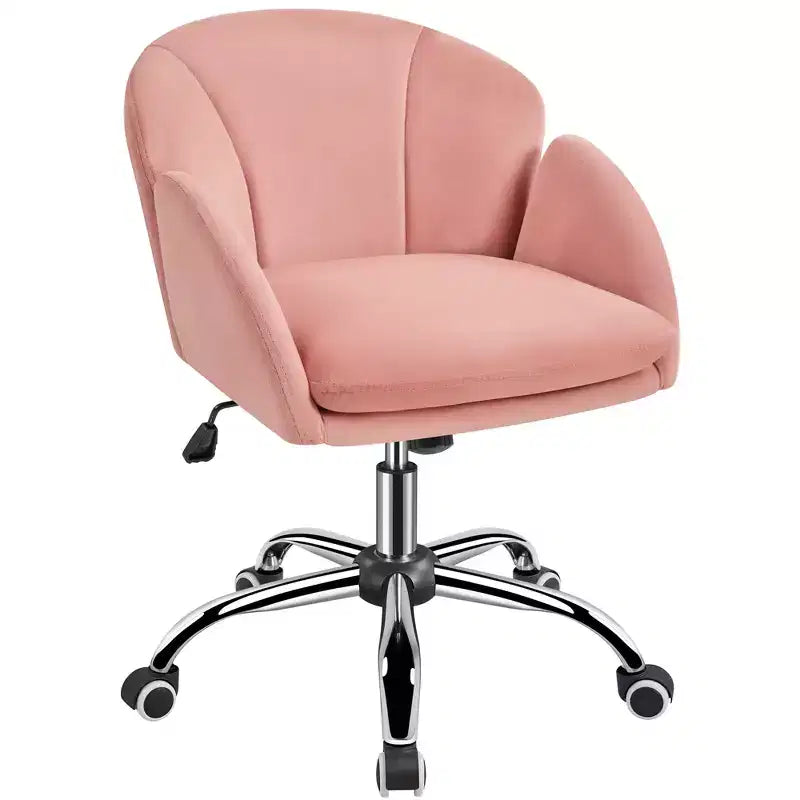Chaise de bureau pivotante à roulettes avec accoudoirs pour la maison ou le bureau