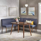 Chaise d'angle rembourrée Mid-century modern