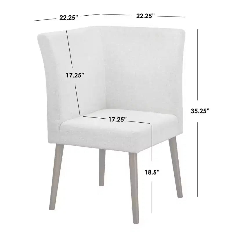 Chaise d'angle rembourrée Mid-century modern