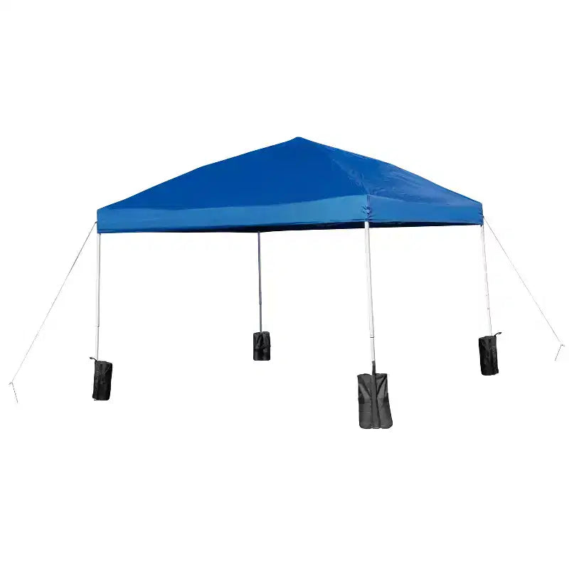 Ensemble de tentes de fête/de hayon Emma et Oliver pour événements extérieurs avec auvent pop-up et étui à roulettes et table pliante avec poignée de transport