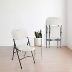 Lot de 4 chaises pliantes empilables Elama pour l'intérieur et l'extérieur