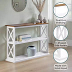 Table console Coventry avec étagères