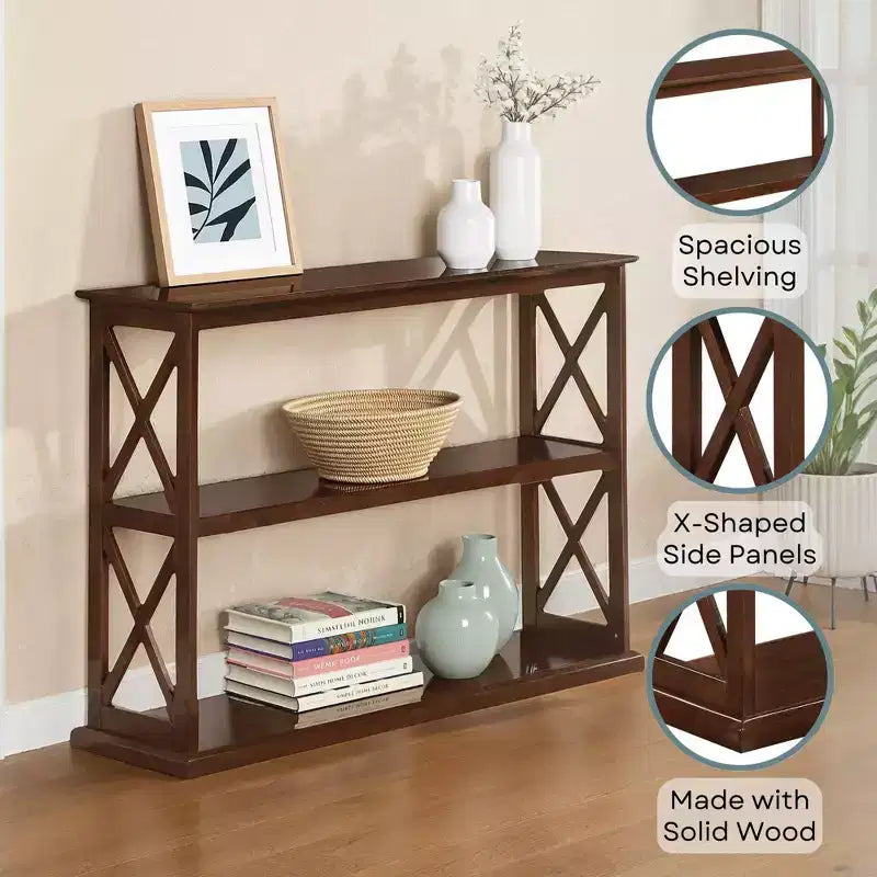 Table console Coventry avec étagères