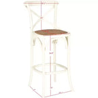 Tabouret de bar à dossier - AMH9502