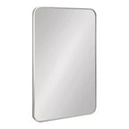 Kate and Laurel Zayda Radius Rectangle Framed Wall Mirror