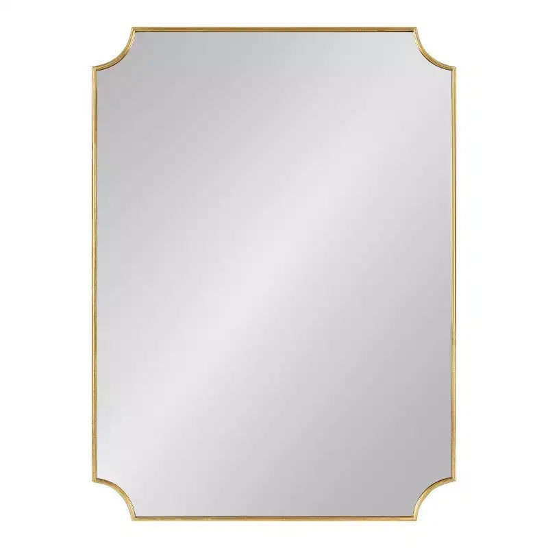 Miroir festonné en MDF, 22x30, doré