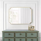 Miroir festonné en MDF, 22x30, doré