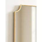 Miroir festonné en MDF, 22x30, doré