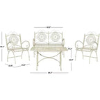 Ensemble de patio 4 pièces Sophie - Intérieur/Extérieur - PAT5001 - Safavieh