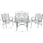 Ensemble de patio 4 pièces Sophie - Intérieur/Extérieur - PAT5001 - Safavieh