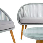 Ensemble de 4 pièces Halcott pour salon - Intérieur/Extérieur - PAT7526 - Safavieh