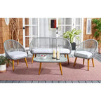 Ensemble de 4 pièces Halcott pour salon - Intérieur/Extérieur - PAT7526 - Safavieh