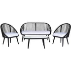 Halcott 4 Piece Living Set - Indoor/Outdoor - PAT7526 - Safavieh