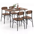Costway 5-Piece Dining Table Set for 4 Modern Kitchen Dining Room Furniture Set