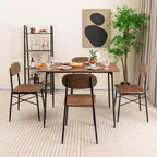 Ensemble de salle à manger 5 pièces Costway pour 4 personnes, mobilier de cuisine moderne