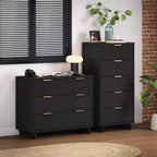 Ensemble de chambre à coucher Manhattan Comfort Granville (2 pièces) : commode étroite et commode