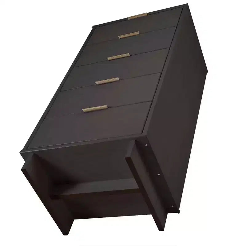Ensemble de chambre à coucher Manhattan Comfort Granville (2 pièces) : commode étroite et commode