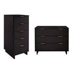 Ensemble de chambre à coucher Manhattan Comfort Granville (2 pièces) : commode étroite et commode