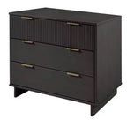 Ensemble de chambre à coucher Manhattan Comfort Granville 3 pièces avec commode simple et commode double