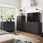 Ensemble de chambre à coucher Manhattan Comfort Granville 3 pièces avec commode simple et commode double