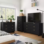Ensemble de chambre à coucher Manhattan Comfort Granville 3 pièces avec commode simple et commode double