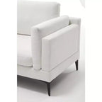 Morden Fort - Canapé Sectionnel en U, Design Minimaliste, 5 Places, Style Nuage avec Causeuse pour Salon, en Lin