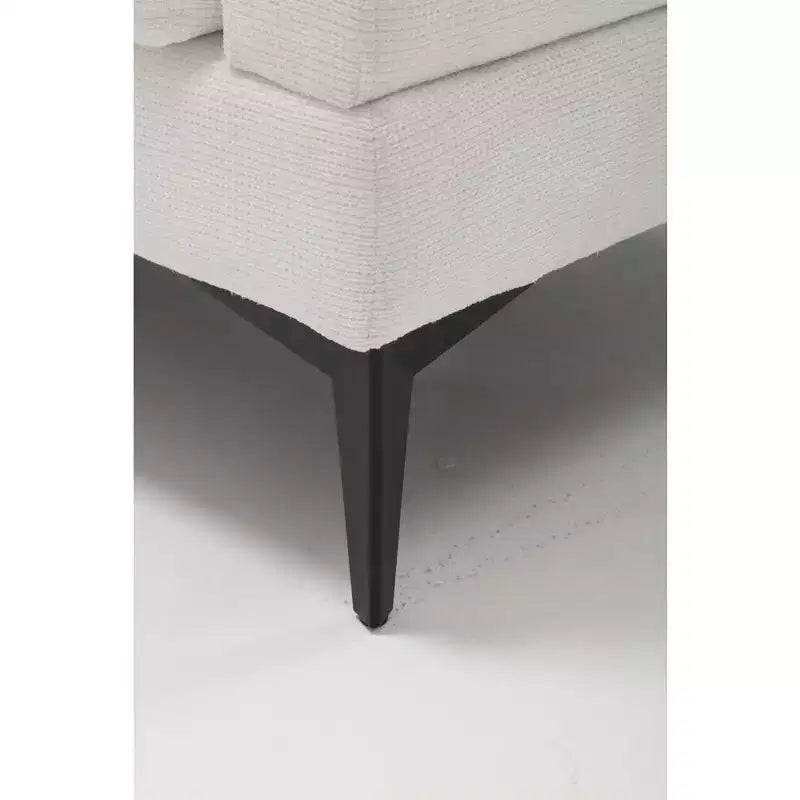 Morden Fort - Canapé Sectionnel en U, Design Minimaliste, 5 Places, Style Nuage avec Causeuse pour Salon, en Lin