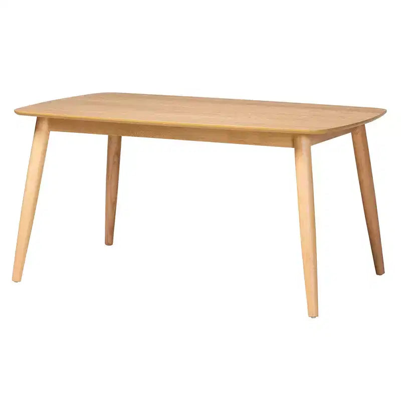 Ensemble de salle à manger 7 pièces en bois Baxton Studio Dannell, style moderne mid-century