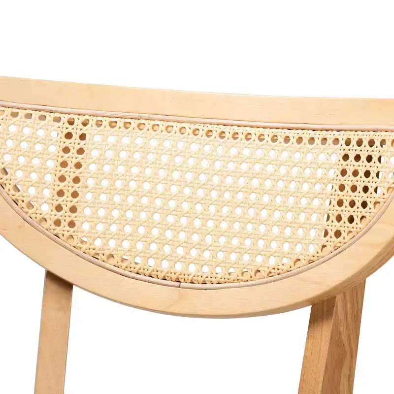Ensemble de salle à manger 7 pièces en bois Baxton Studio Dannell, style moderne mid-century