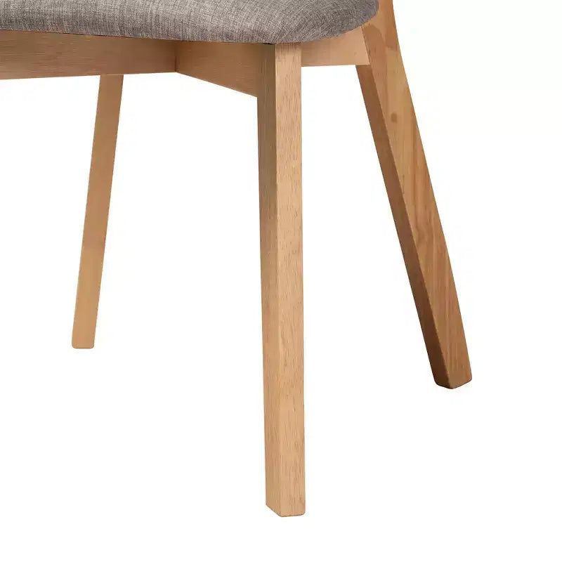 Ensemble de salle à manger 7 pièces en bois Baxton Studio Dannell, style moderne mid-century