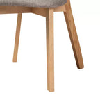 Ensemble de salle à manger 7 pièces en bois Baxton Studio Dannell, style moderne mid-century