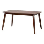 Ensemble de salle à manger 7 pièces en bois Baxton Studio Dannell, style moderne mid-century