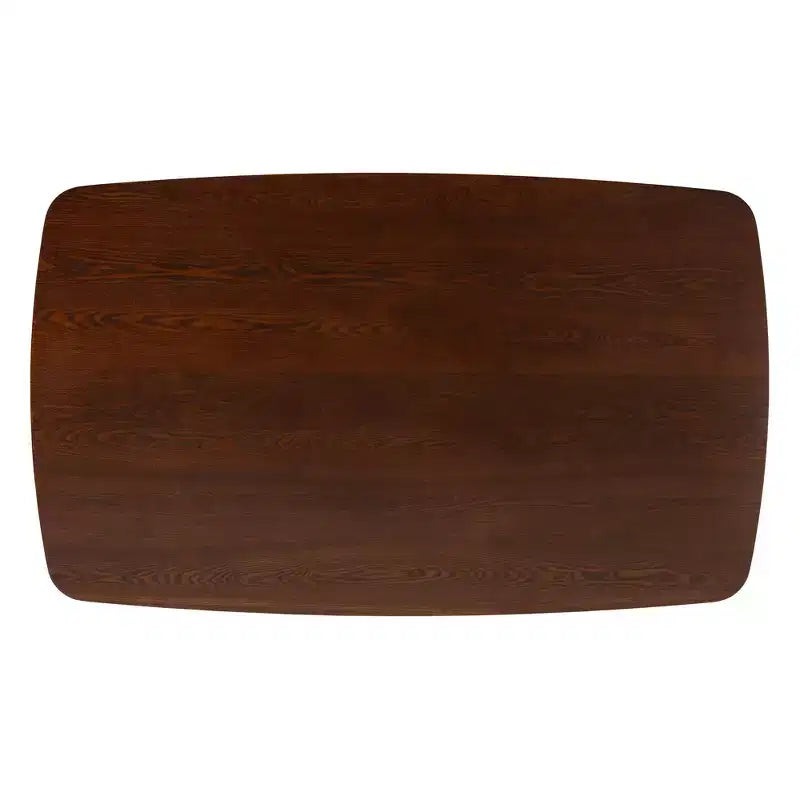 Ensemble de salle à manger 7 pièces en bois Baxton Studio Dannell, style moderne mid-century