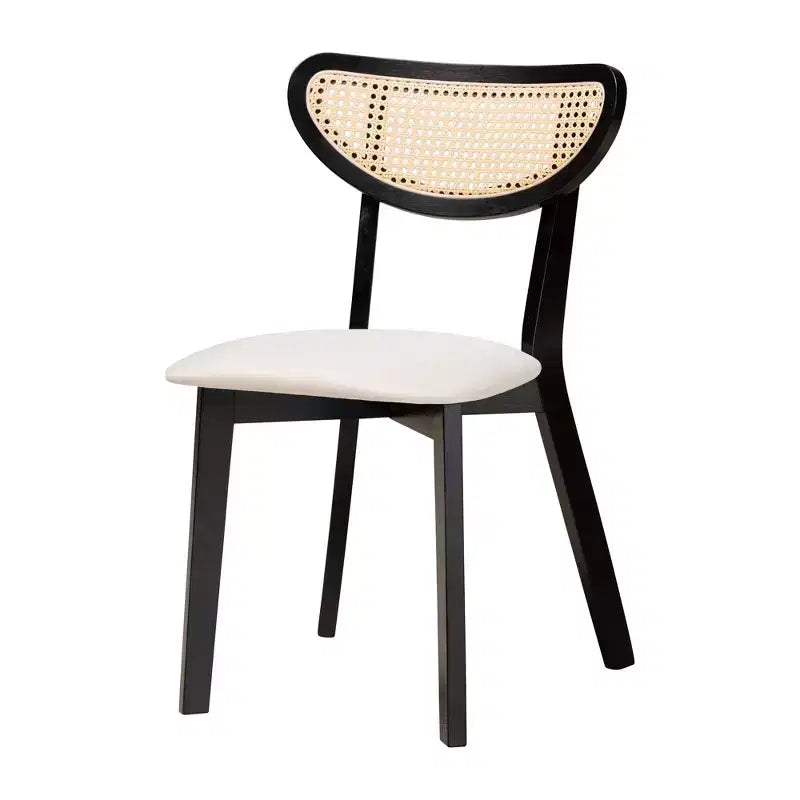 Ensemble de salle à manger 7 pièces en bois Baxton Studio Dannell, style moderne mid-century
