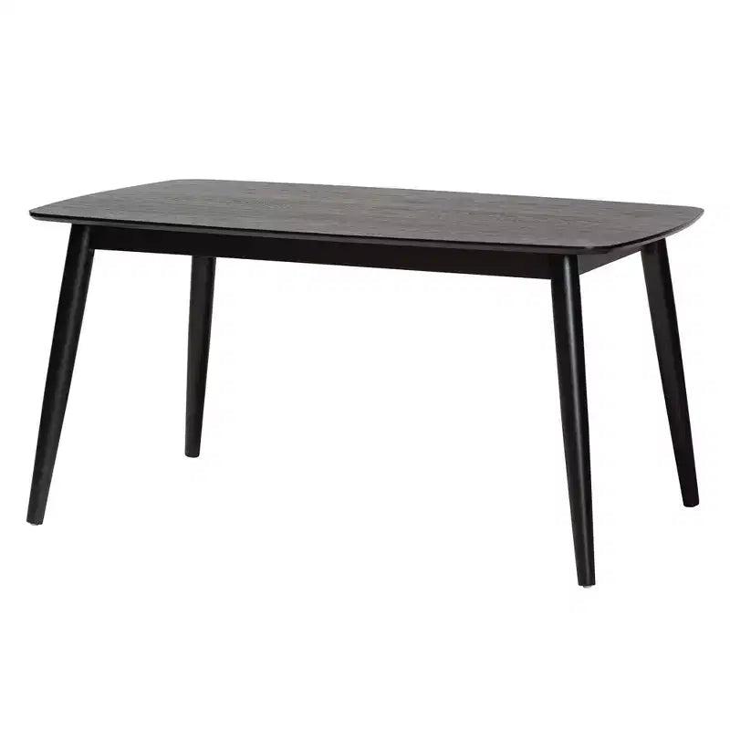 Ensemble de salle à manger 7 pièces en bois Baxton Studio Dannell, style moderne mid-century