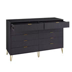 Ensemble commode 2 tiroirs et commode double 10 tiroirs Manhattan Comfort Dumbo 2 pièces moderne